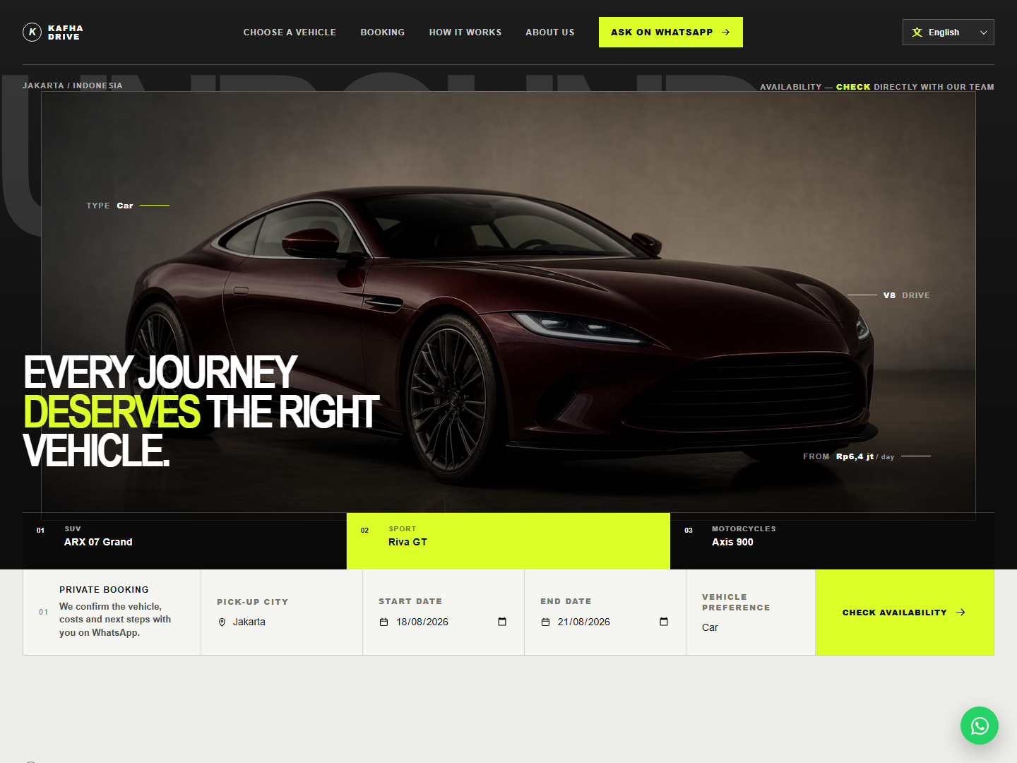Preview beranda Kafha Drive